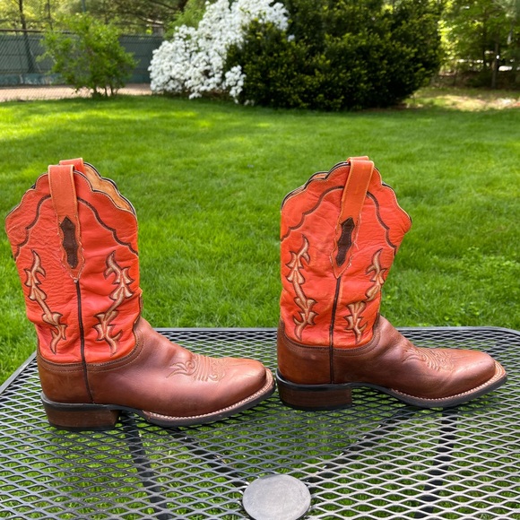 LUCCHESE 2000 Women’s Antique Brown Boots Size 7 1/2B - Picture 4 of 11